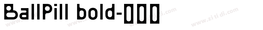 BallPill bold字体转换